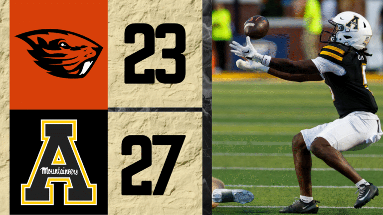 App State's defense delivers final blow to Oregon State in 27-23 win