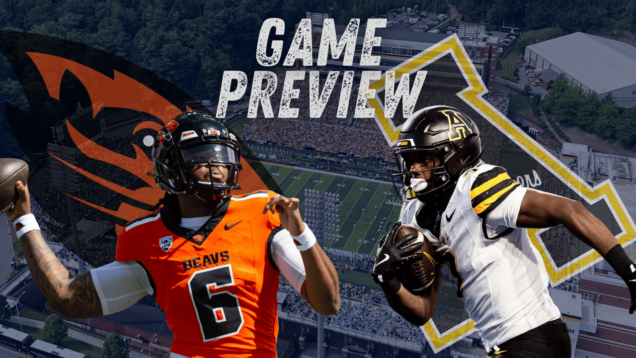Appalachian State returns home after nearly a month this Saturday to face the winless Oregon State Beavers