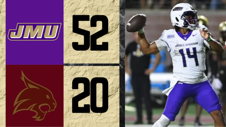 James Madison's defense recorded three interceptions for the first time since the season opener in a 52-20 win over Texas State