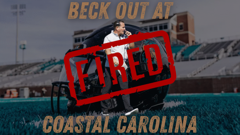 Tim Beck is out as head coach of Coastal Carolina