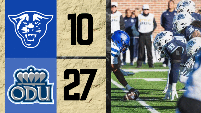 Old Dominion closed out its conference slate with a 27–10 win over Georgia State